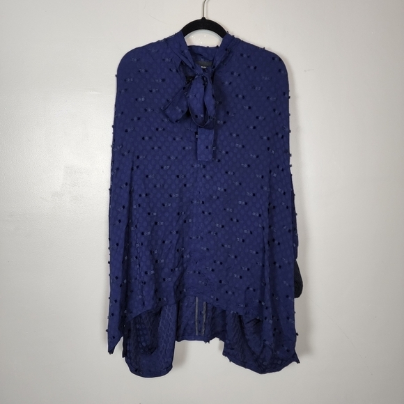 Rachel Comey kent blouse, navy blue, nwt - Picture 2 of 10